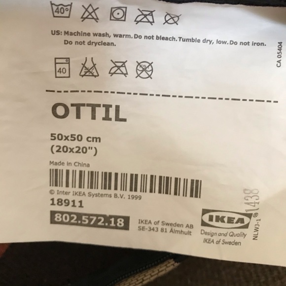 Accents Pillow 20 ”x20”Multicolor Feather - Picture 6 of 6